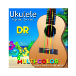 DR Strings Moonbeams UMCSC Multi-Color Nylon Χορδές Soprano/Concert Ukulele Σετ