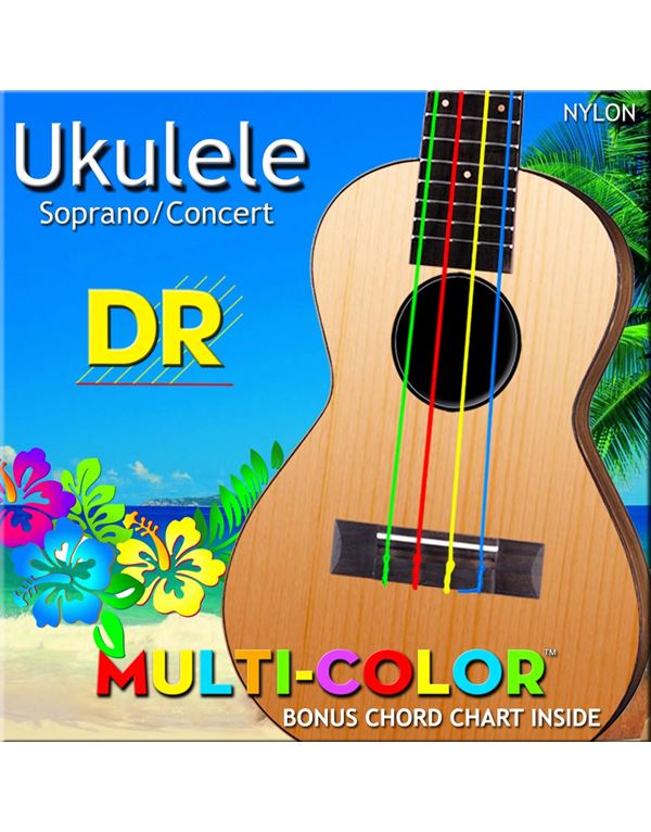 dr-strings-moonbeams-umcsc-multi-color-nylon-chordes-soprano-concert-ukulele-set-enlarge DR Strings Moonbeams UMCSC Multi-Color Nylon Χορδές Soprano/Concert Ukulele Σετ - Image 1