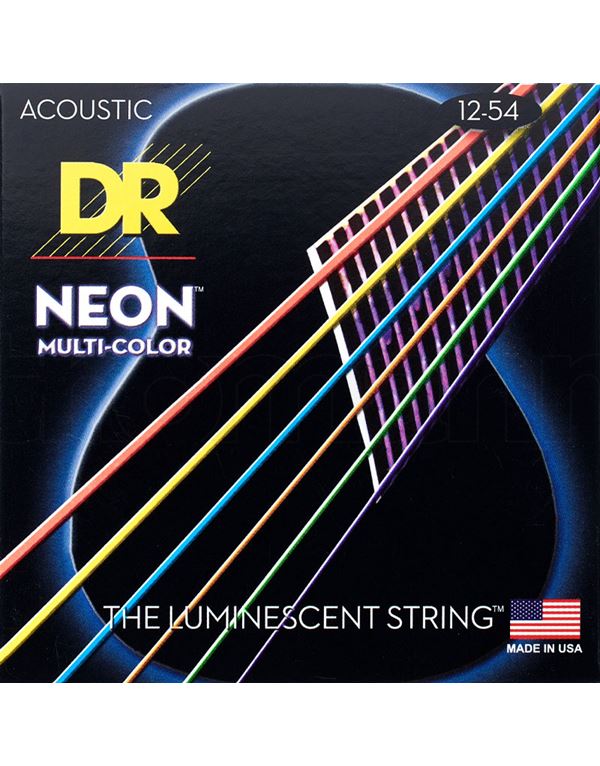 dr-strings-neon-multicolor-nmca-12-coated-phosphor-bronze-chordes-akoustikis-kitharas.012.054-enlarge DR Strings Neon Multicolor NMCA-12 Coated Phosphor Bronze Χορδές Ακουστικής Κιθάρας .012 -.054 Light - Image 1