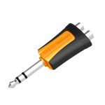 SEETRONIC MP3-2RF | Αντάπτορας Πλαστικός 2x RCA - Jack Stereo 6.35mm