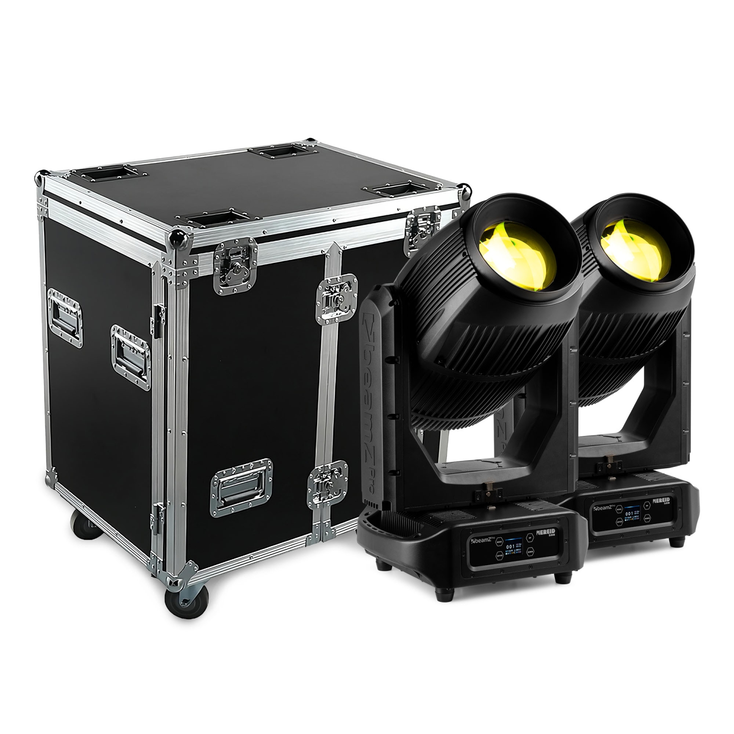 beamzpro-nereid500-pair-zeygos-beam-spot BeamZPro NEREID500 PAIR | Ζεύγος Υβριδικές Κινούμενες Κεφαλές Beam / Spot / Wash 500W, IP65 σε Flightcase - Image 1