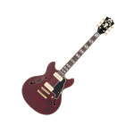 D' ANGELICO Deluxe Mini DC Satin Trans Wine Ηλεκτρική Κιθάρα