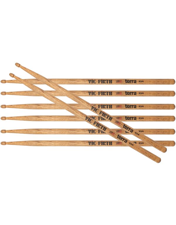 vic-firth-x5a-extreme-terra-series-bagketes-4pr-value-pack-set-me-4-zevgi-enlarge VIC FIRTH X5A Extreme Terra Series Μπαγκέτες 4pr Value Pack (Σετ με 4 ζεύγη) - Image 1