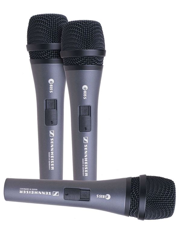 sennheiser-e-835-s-3-pack-set-trion-mikrofonon-enlarge SENNHEISER E-835-S-3-Pack Σετ Τριών Μικροφώνων - Image 1