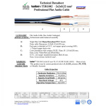 TASKER TSK1042 PVC FLAT | Καλώδιο Ήχου Flat Balanced, 2x2x0.22mm, Σκούρο Μπλε (Bulk m) - Image 2