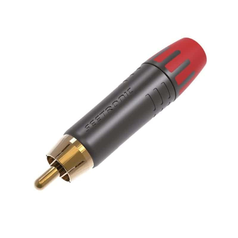 mt380-2-1-1 SEETRONIC MT380RD | Βύσμα RCA Αρσενικό με Επίχρυση Επαφή, Κόκκινο - Image 1