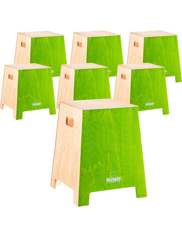 nino-ninoset990gr-cajon-group-rhythm-set-7-temachia-enlarge NINO NinoSET990GR Cajon Group Rhythm Set - 7 τεμάχια - Image 1