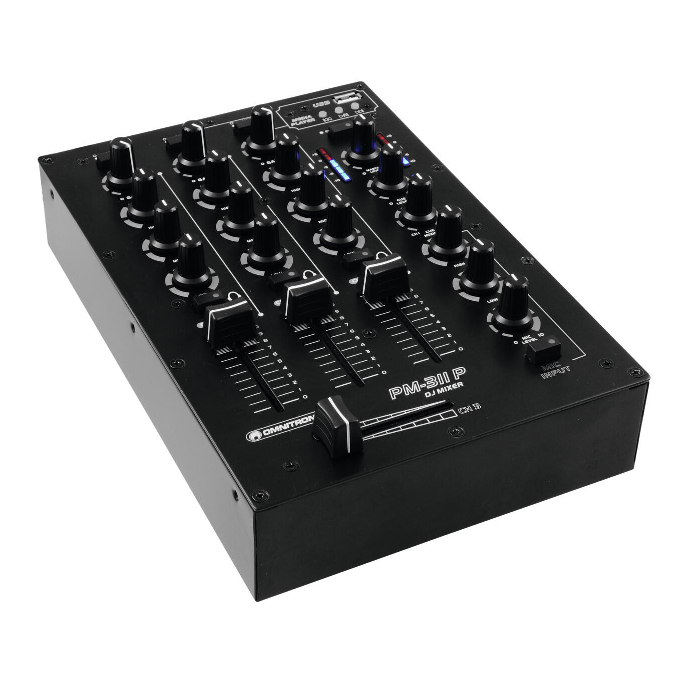 omnitronic-pm311p-3-channel-dj-mixer OMNITRONIC PM311P | Mini Μίκτης DJ 3x Καναλιών - Image 1