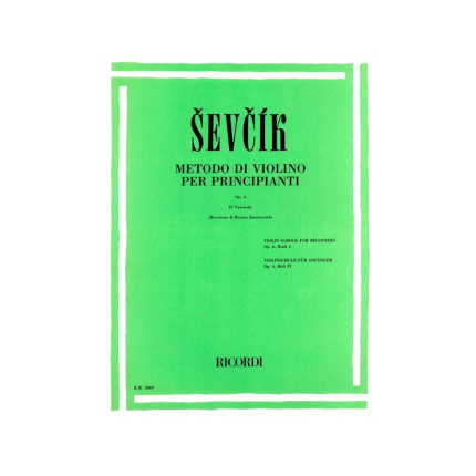 Otakar Sevcik - Μέθοδος Βιολιού Op. 6, Βιβλίο 4ο