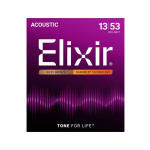 ELIXIR 11182 Χορδές Ακουστικής Κιθάρας Nanoweb Coating 80/20 Bronze .013-.053 HD Light
