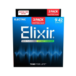 ELIXIR 19002 Χορδές Ηλεκτρικής Κιθάρας Optiweb Coating .009-.042 Super Light Set 3TMX