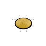 MEINL Sonic Energy CSTD3G 10" Steel Tongue D Minor 432 Hz Gold - Image 2