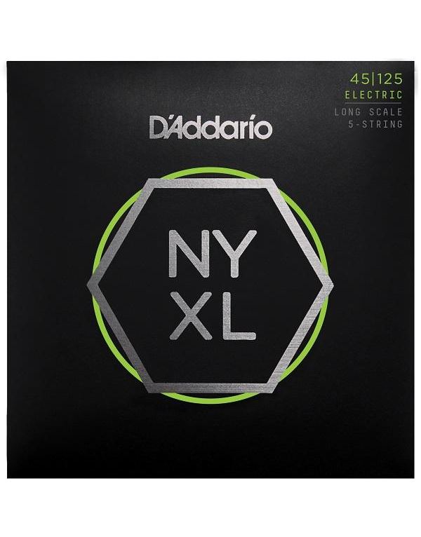 d-addario-nyxl-45125-chordes-ilektrikou-basou-long-scale-enlarge D'Addario NYXL45125 Χορδές 5-Χορδου Ηλ.Μπάσου Nickel Wound .045-.125 Light Top/Medium Bottom Long Scale - Image 1