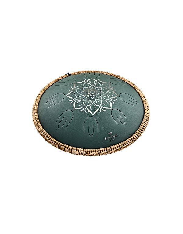 meinl-sonic-energy-ostd3dge-octave-steel-tongue-drum-16-f-major-dark-green-enlarge MEINL Sonic Energy OSTD3DGE Octave Steel Tongue Drum 16" F Major Dark Green - Image 1