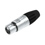 SEETRONIC SCMF3BK | Βύσμα XLR 3pin Θηλυκό, Μαύρο Τελείωμα