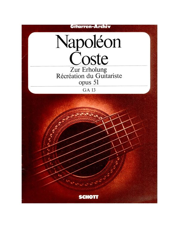 napoleon-coste-zur-erholung-recreation-du-guitariste-op.51-i-psychagogia-tou-kitharista-op.51-enlarge Napoleon Coste - Zur Erholung Recreation Du Guitariste Op. 51 ("Η Ψυχαγωγία του Κιθαρίστα", Op. 51, Για Κιθάρα) - Image 1