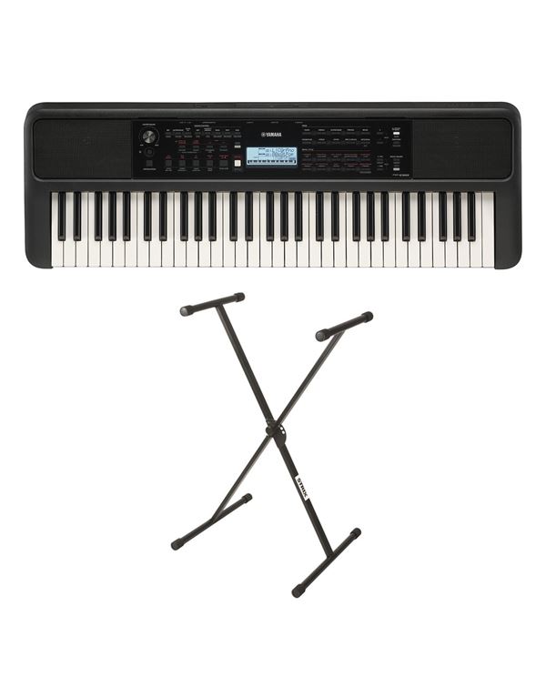yamaha-psr-e383-armonio-keyboard-me-vasi-standard-vundle-ii-enlarge YAMAHA PSR-E383 Αρμόνιο/Keyboard με Βάση Standard Βundle II - Image 1