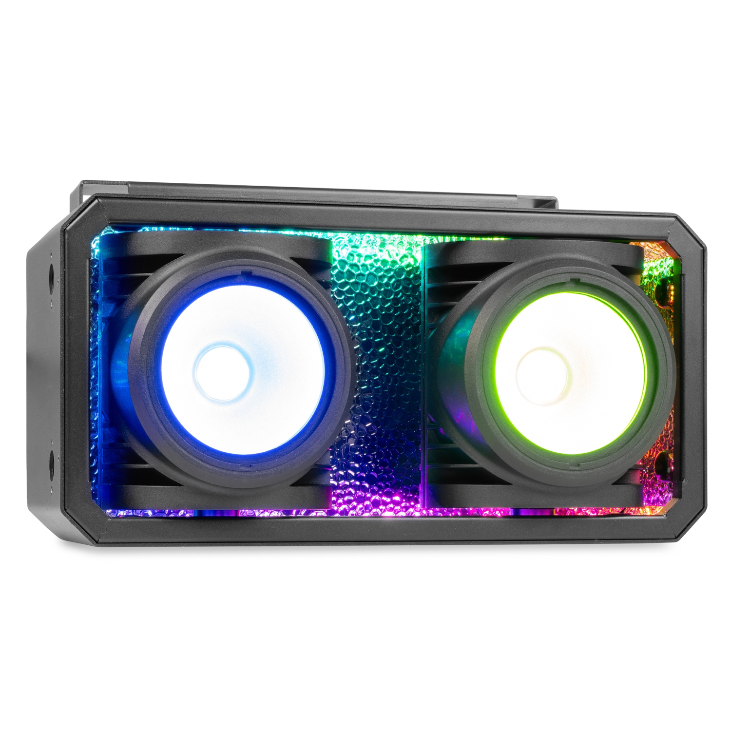 beamzpro-sb250ipfc-stage-blinder BeamZPro SB250IPFC | Αδιάβροχο Stage Blinder 2x100W RGBAL COB LEDs με Backlight, IP65 - Image 1