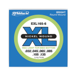 D'Addario EXL-165/6 Χορδές 6-χορδου Ηλ.Μπάσου XL Nickel Wound .032-.135 Reg.light Top/Medium Bottom Long Scale