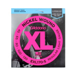 D'Addario EXL-170/5 Χορδές 5-Χορδου Ηλ. Μπάσου XL Nickel Wound .045-.130 Regular Light Long Scale