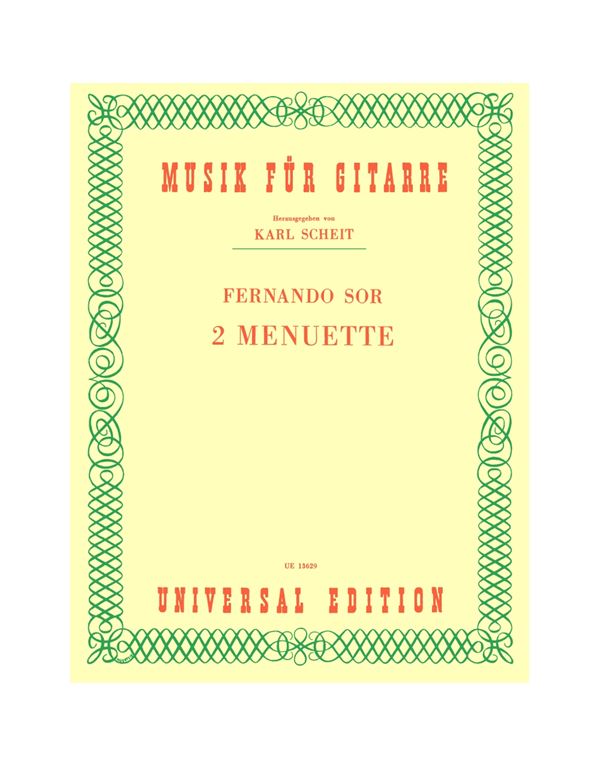 fernando-sor-2-menuette-gia-kithara-op.2-1-op.5-3-enlarge Fernando Sor - 2 Menuette Για Κιθάρα, Op.2/1, Op.5/3 - Image 1