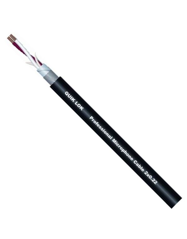 quiklok-cm-580-kalodio-mikrofonou-mavro-enlarge QUIKLOK CM-580 Καλώδιο Μικροφώνου Μαύρο - Image 1