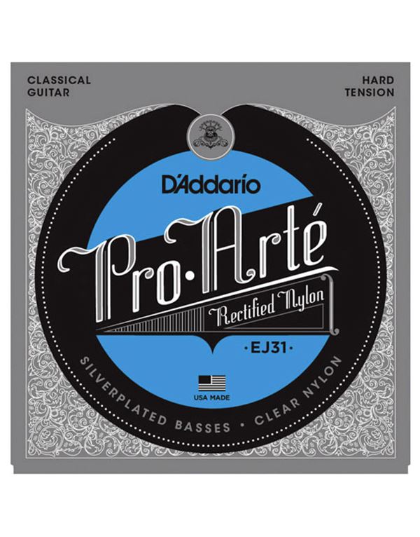 d-addario-ej31-chordes-klasikis-kitharas-enlarge D'Addario EJ31 Χορδές Κλασικής Κιθάρας Rectified Nylon Trebles Hard Tension - Image 1