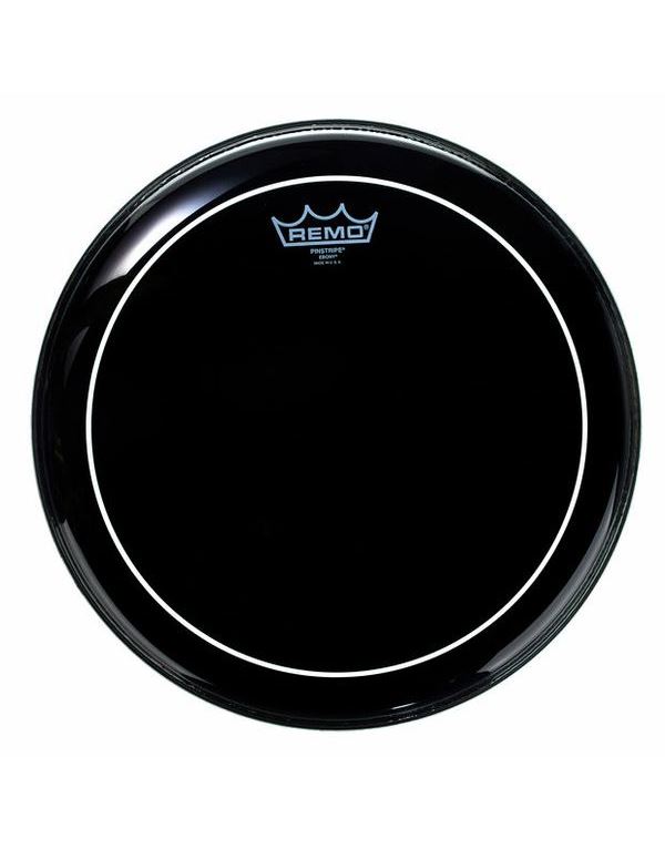 remo-14-pinstripe-ebony-derma-tom-enlarge REMO 14" Pinstripe Ebony Δέρμα Τομ - Image 1