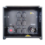POWERBOX CUBE3 Πίνακας Ρεύματος 32A 5ph σε SCHUCKΟ 400V, LCD Meter, IP67 | ΚΑΠΠΑΚΟΣ