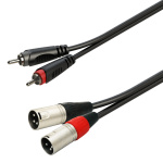 SOUNDSATION GL2RCA2XM1 | Καλώδιο Αντάπτορας 2xRCA Αρσενικό - 2x XLR Αρσενικό, 1m