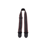 PERRI'S 2.5'' Soft Black Glove Leather w/ Red Fancy Stitch  Ζώνη Κιθάρας - Μπάσου