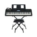 YAMAHA PSR-E383 Αρμόνιο/Keyboard με Βάση, Κάθισμα και Ακουστικά Home Βundle I