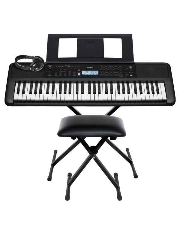 yamaha-psr-e383-armonio-keyboard-me-vasi-kathisma-kai-akoustika-home-vundle-iii-enlarge YAMAHA PSR-E383 Αρμόνιο/Keyboard με Βάση, Κάθισμα και Ακουστικά Home Βundle ΙΙΙ - Image 1